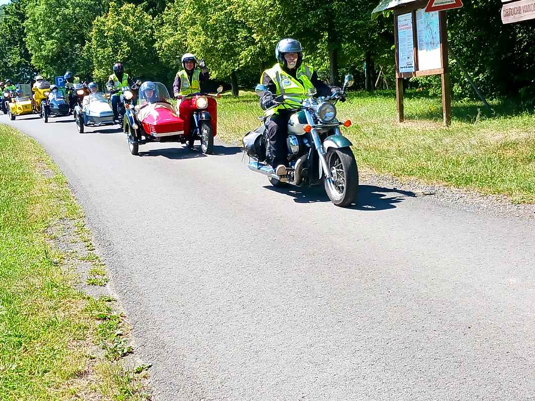Gespannfahrer Thüringen 2025 Motorradtour für Behinderte Kinder und Senioren