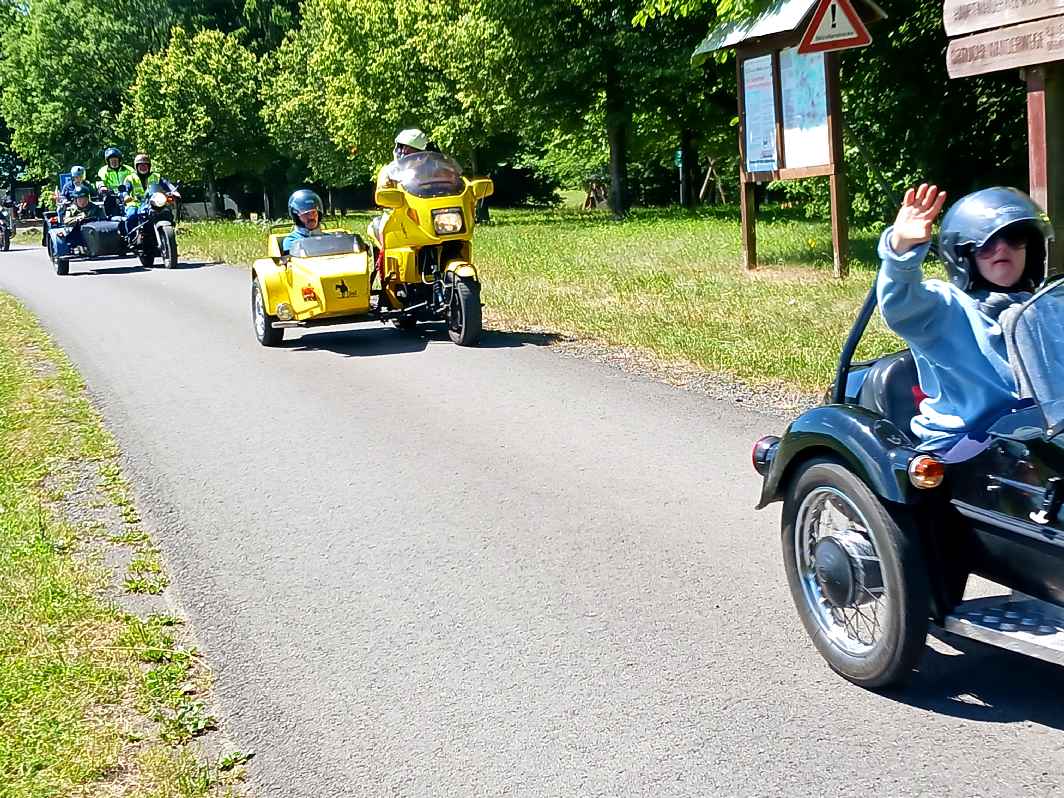 Gespannfahrer Thüringen 2025 Motorradtour für Behinderte Kinder und Senioren