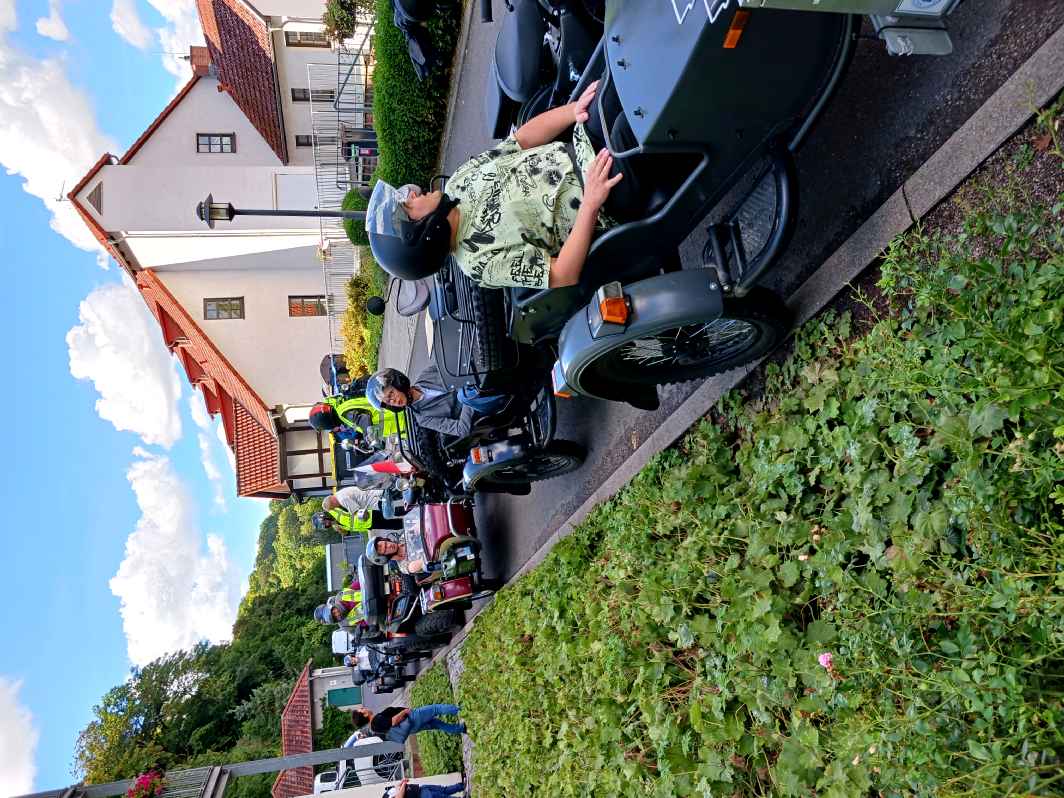 Gespannfahrer Thüringen 2025 Rundfahren mit Motorrad Seitenwagen