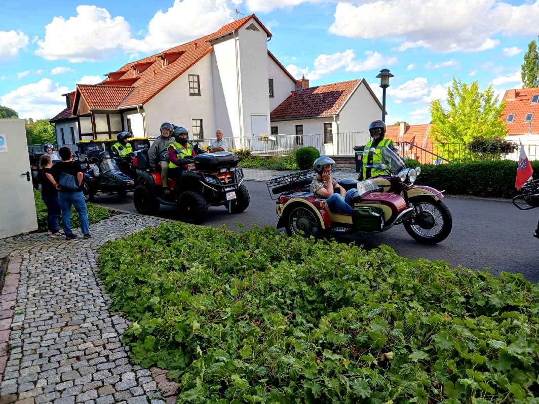 Gespannfahrer Thüringen 2025 Rundfahren mit Motorrad Seitenwagen